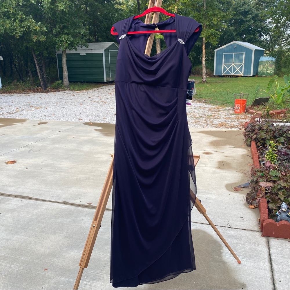 Plum/Eggplant, sleeveless, formal gown